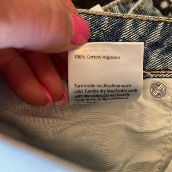 NWT Insane Gene Rhinestone Fringe Cut Off Shorts - Picture 14 of 14